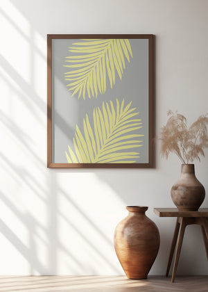 Art Prints of PALM LEAF 01 YELLOW