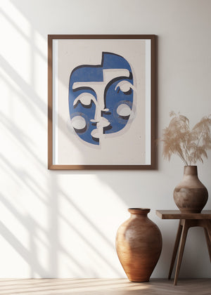 Art Prints of The Mask (Blue)