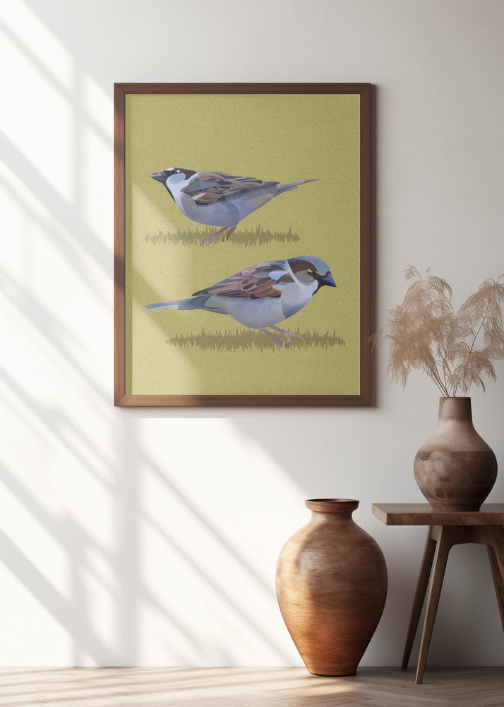 Canvas Art Print Sparrows