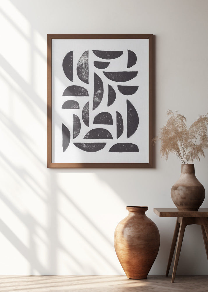 Art Prints of Linocut Abstract #7