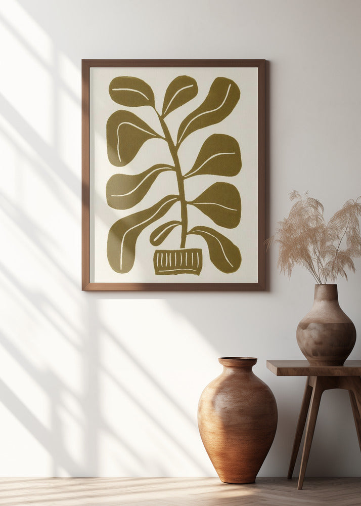 Linocut Houseplant #2