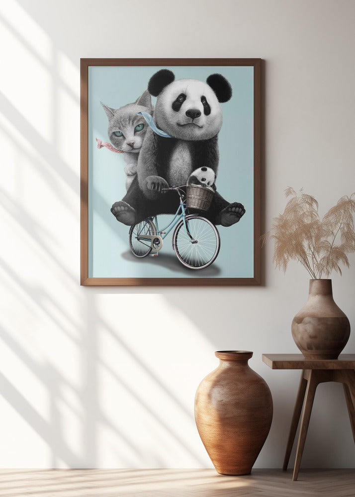 Canvas Art Print best friends go riding
