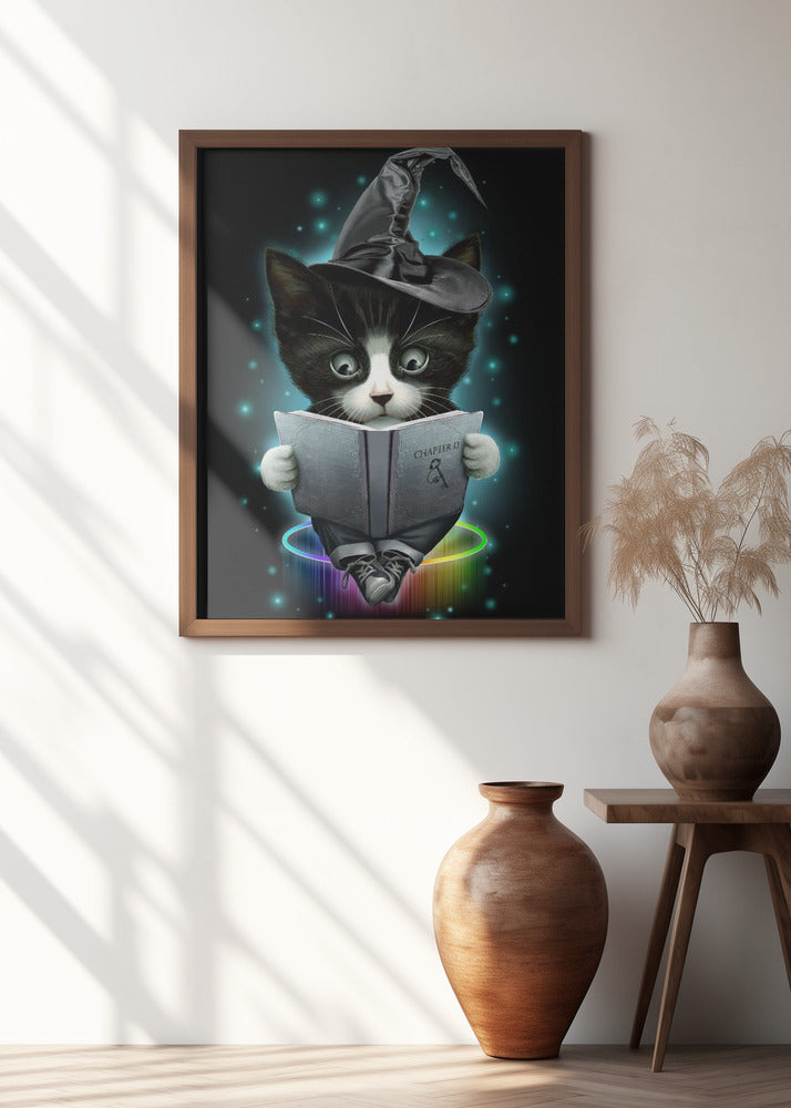 Canvas Art Print magical cat
