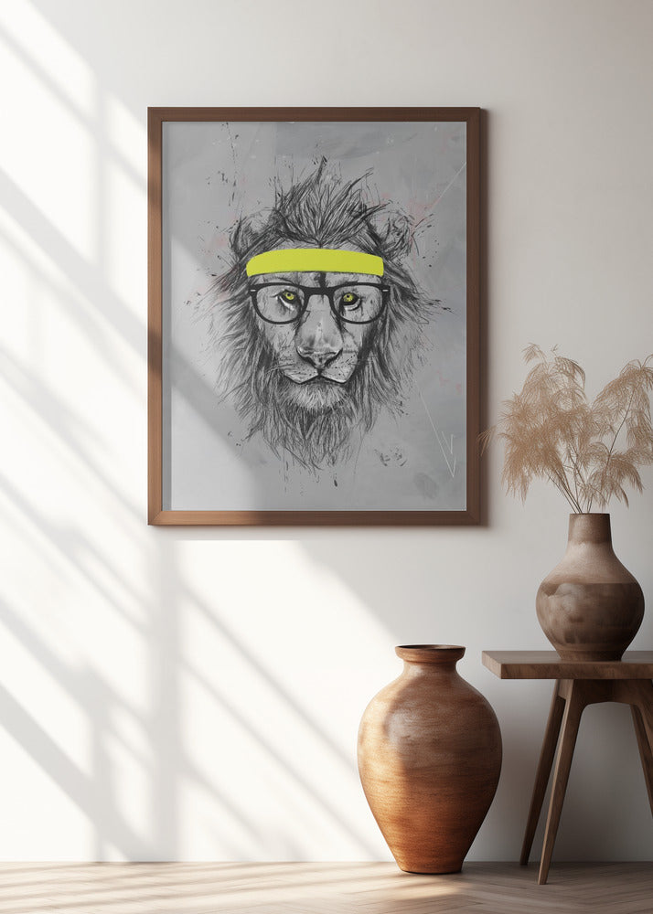 Hipster lion