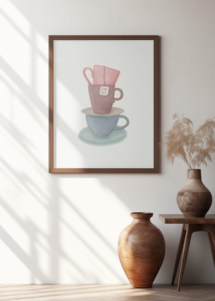Art Prints of I Love TEA