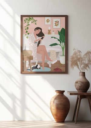 Art Prints of After a Bath