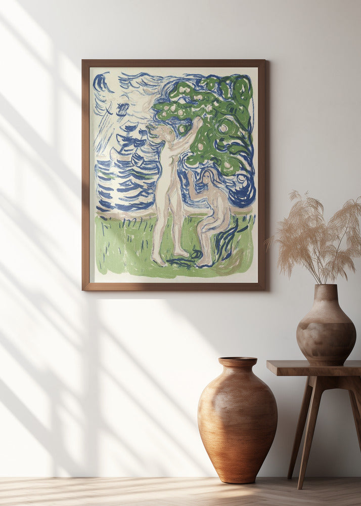 Girls Picking Apples