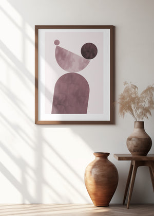 Art Prints of Geometrical Shapes Purple
