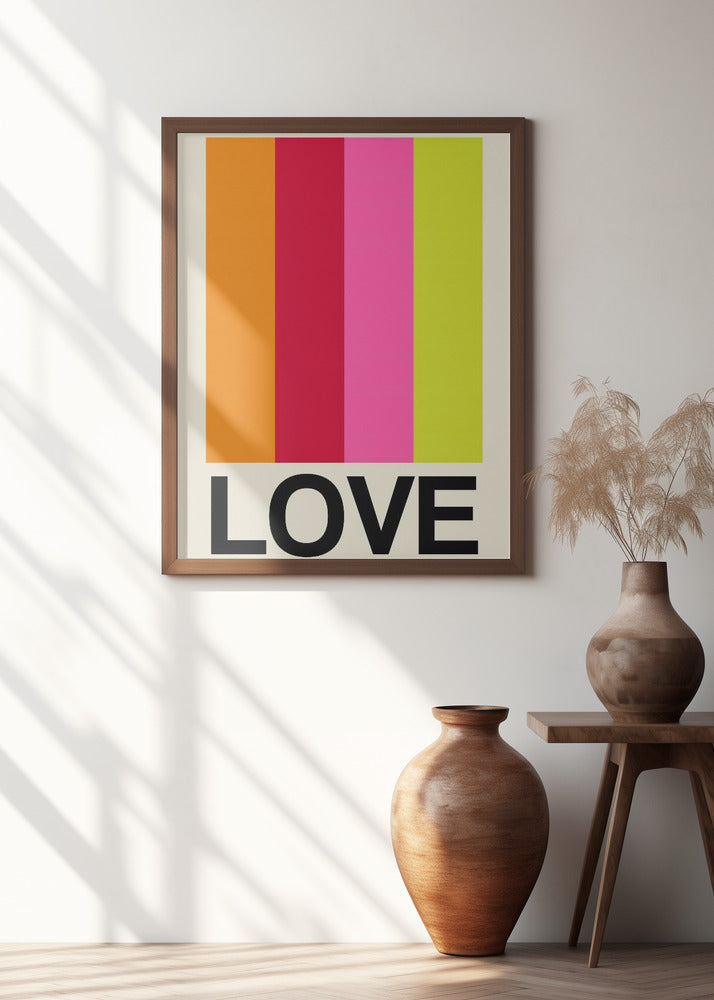 Retro Stripe LOVE Fruit