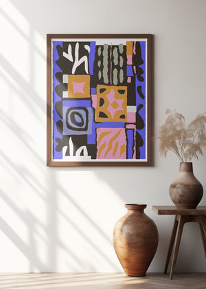 Art Prints of Purple Peru Pattern