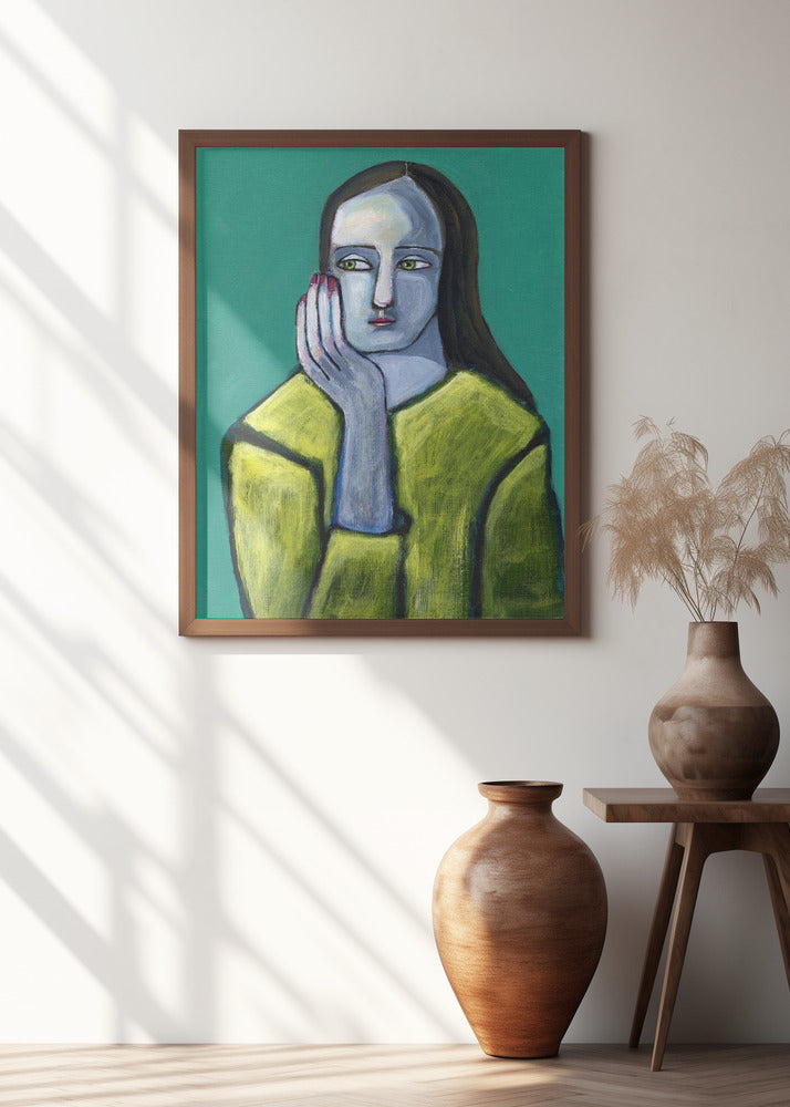 Woman with Big Hands