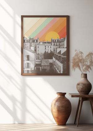 Art Prints of Rainbow Sky Above Paris