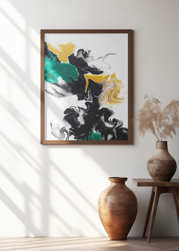 Green and Gold Ribbons 2