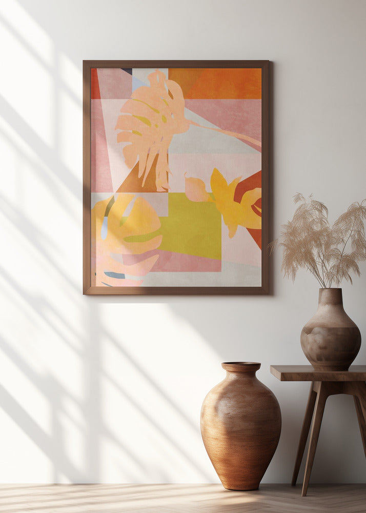 Organic Bauhaus Geometry Leaves