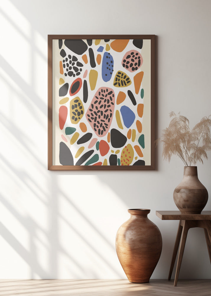 Vibrant Pebble Mosaic