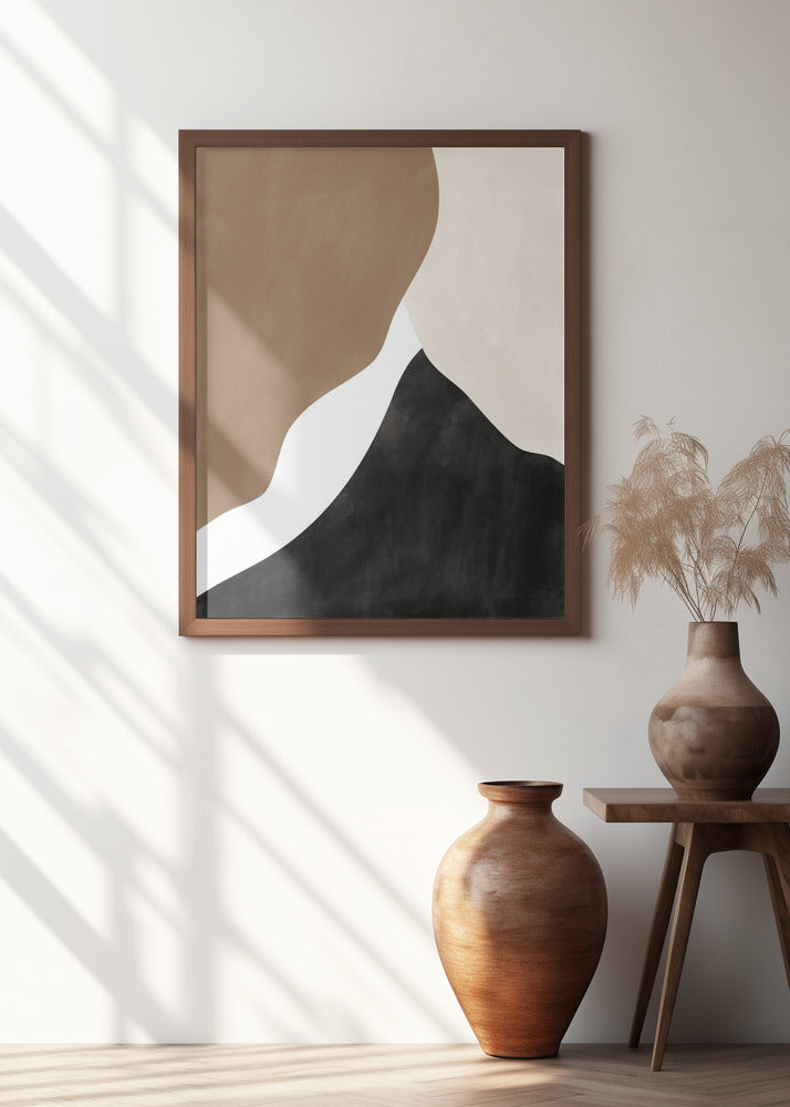 Abstract Beige and Brown Art