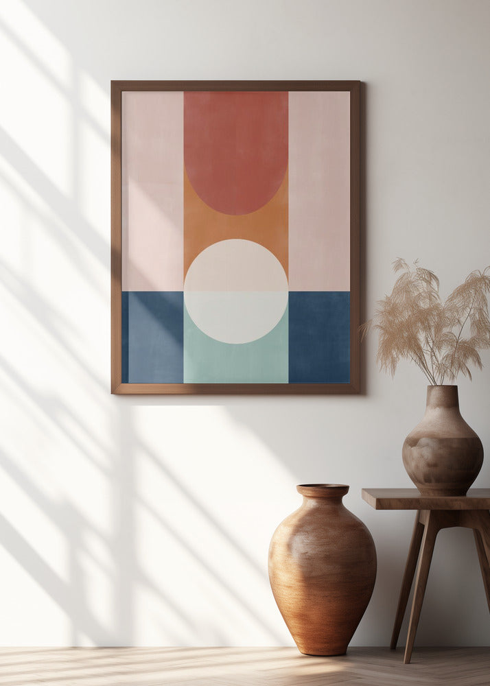 Abstract Design With Geometric Shapes