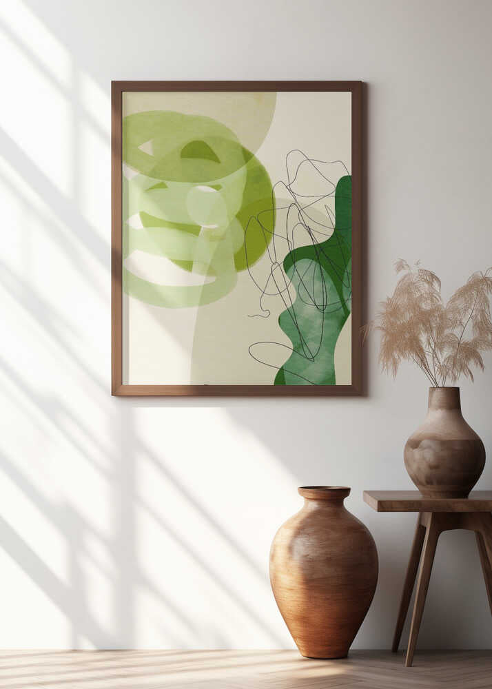 Painted Lines Green Tan 3 Kopie