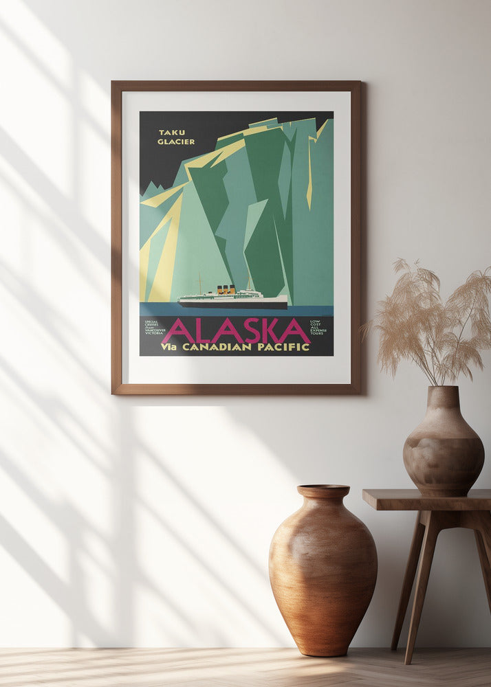 Alaska Via Canadian Pacific. Taku Glacier