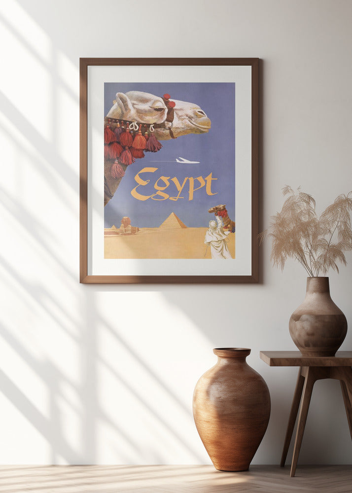 Egypt. Fly Twa (1960) Vintage Poster By David Klein