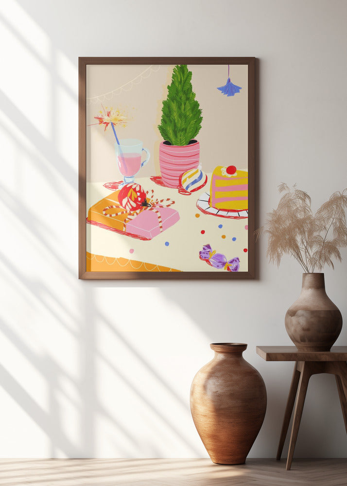 Art Prints of Holiday table