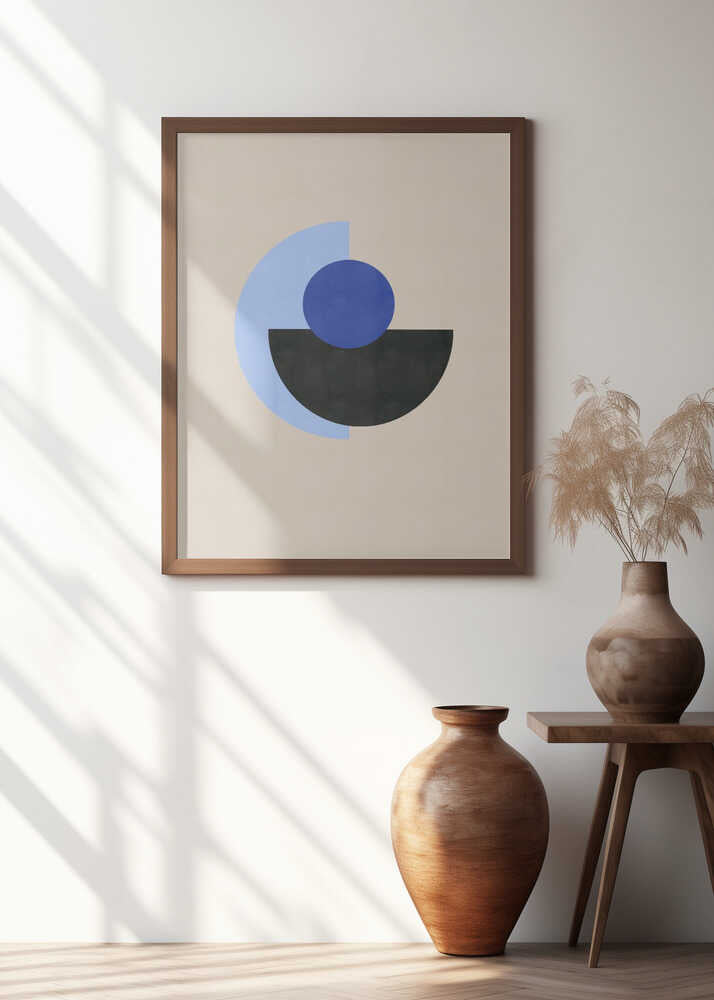 Abstract Blue Circle