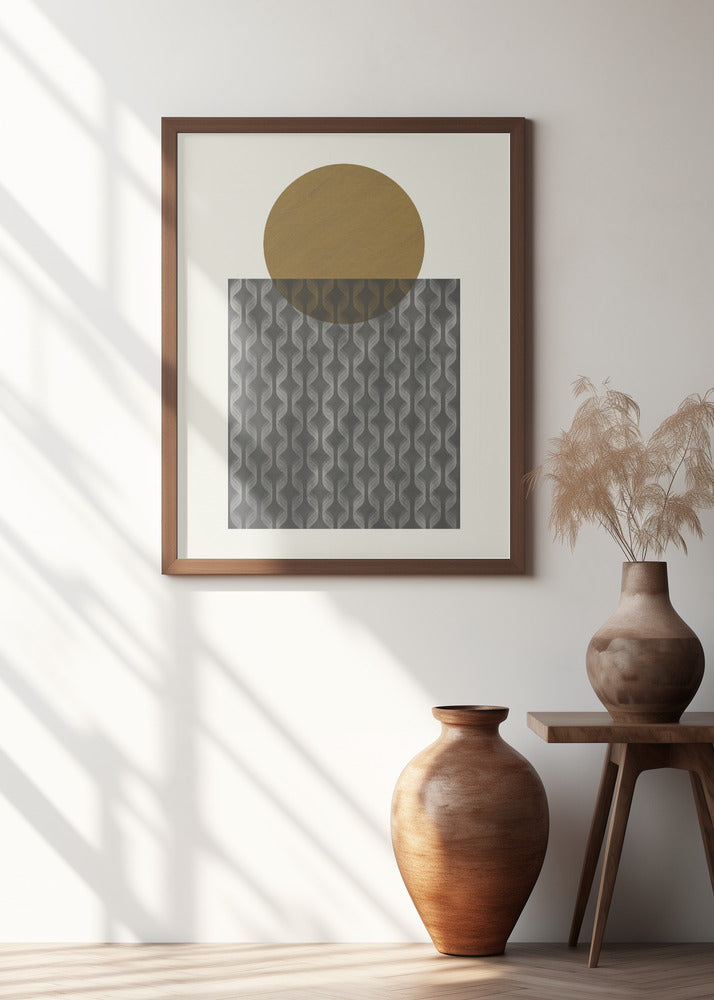 Sphere and Patterned Square