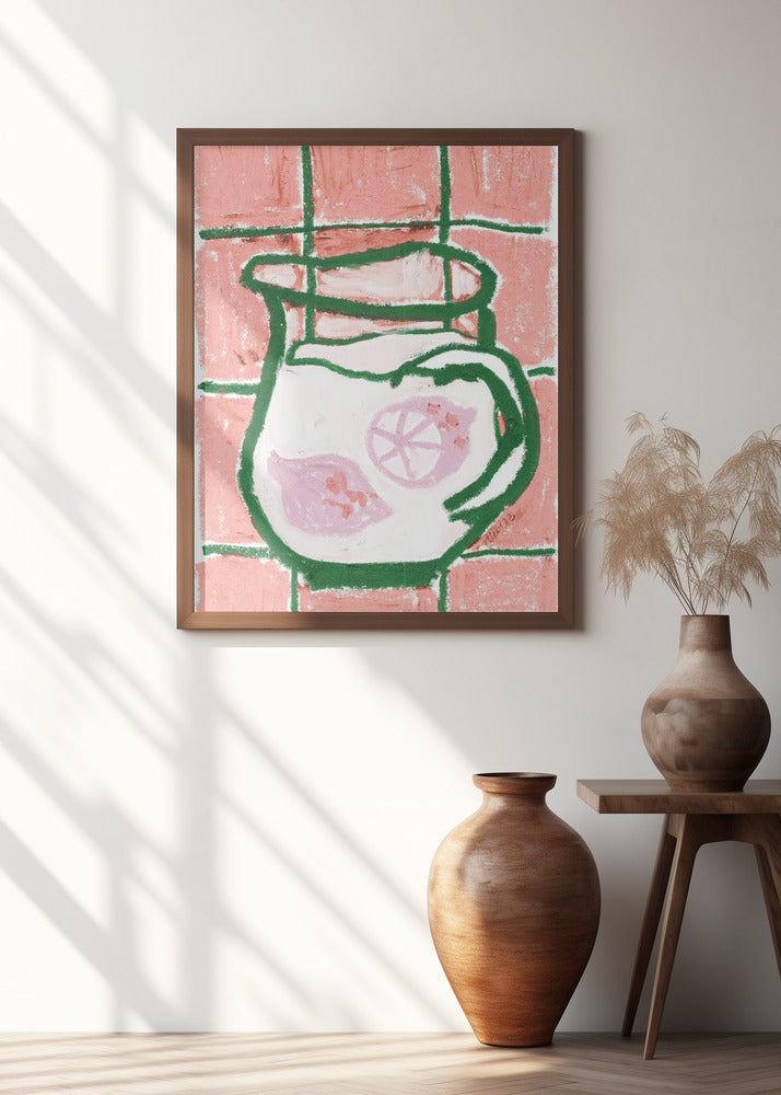 Art Prints of Jug Of Lemonade, peach