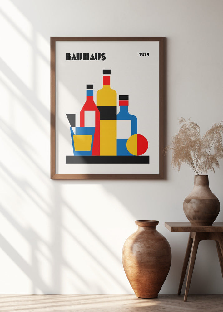 Bauhaus Wine Print