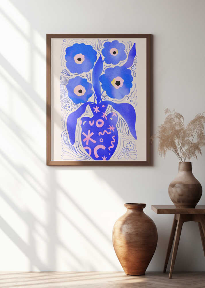 Blue Flowers Matisse Homage