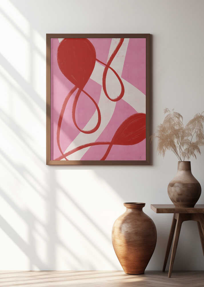 Red and Pink Abstract