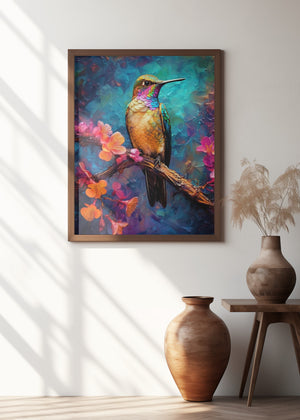 Art Prints of Hummingbird bird animal