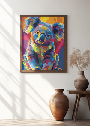 Art Prints of Koala WPAP