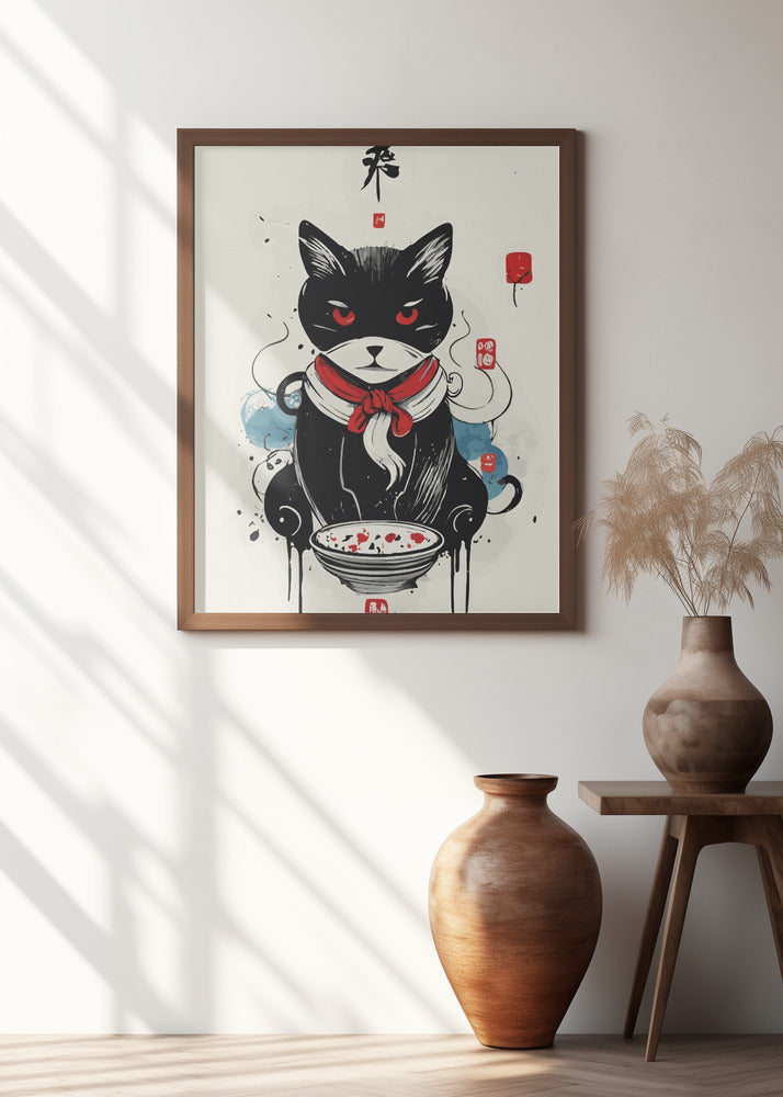 Art Prints of Cat & the bowl