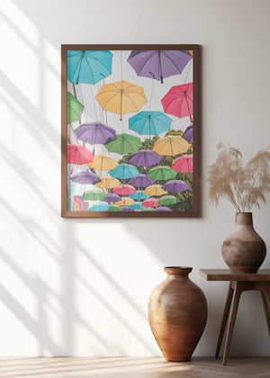 Art Prints of Colorful Umbrellas