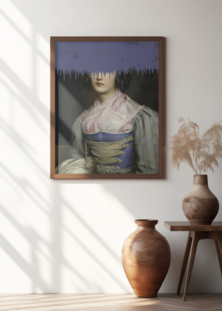 Art Prints of Portrait of Vintage Woman Collage