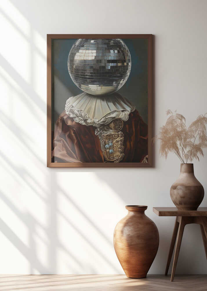 Antique Disco Ball, A Man with Disco head
