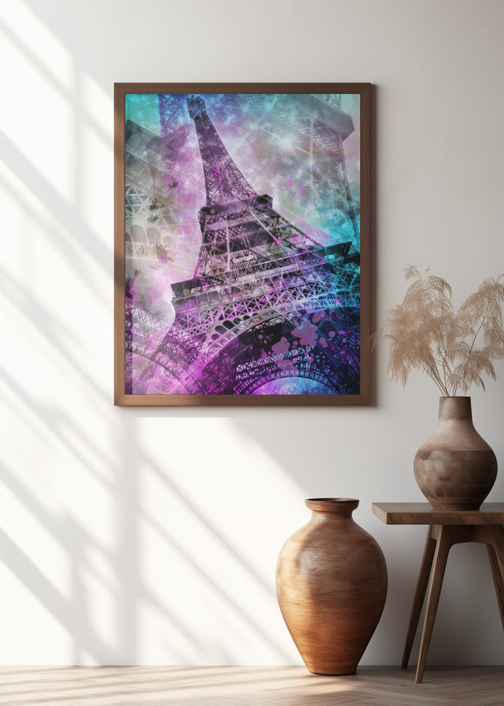 Art Prints of Pop Art Eiffel Tower