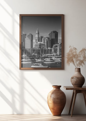Art Prints of BOSTON Skyline North End & Financial District
