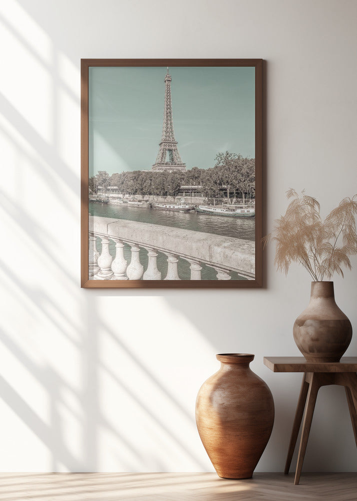 PARIS Eiffel Tower & River Seine | urban vintage style