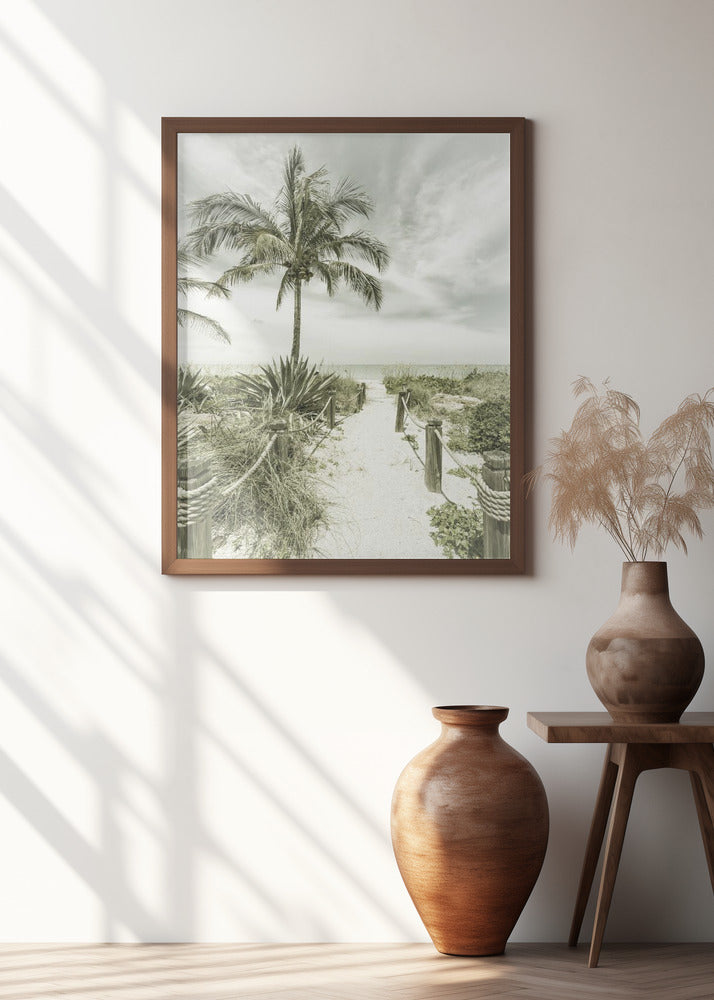 Vintage path to the beach