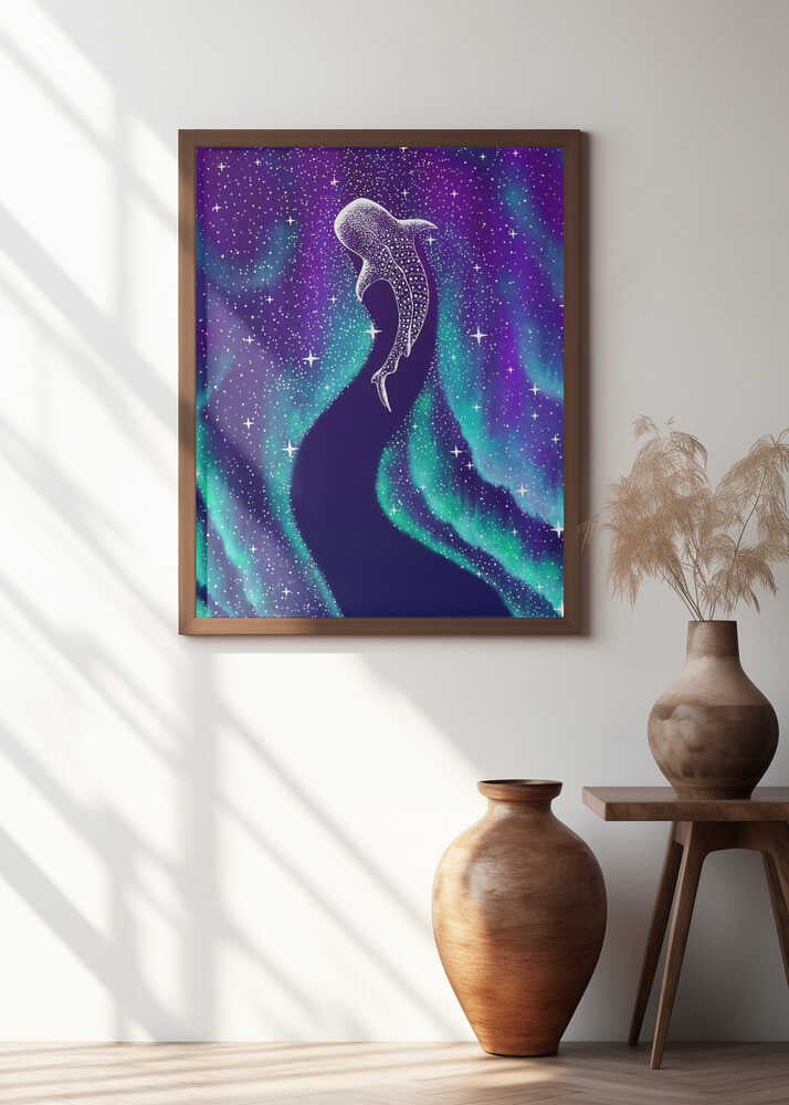 Star Eater In Northern Lights