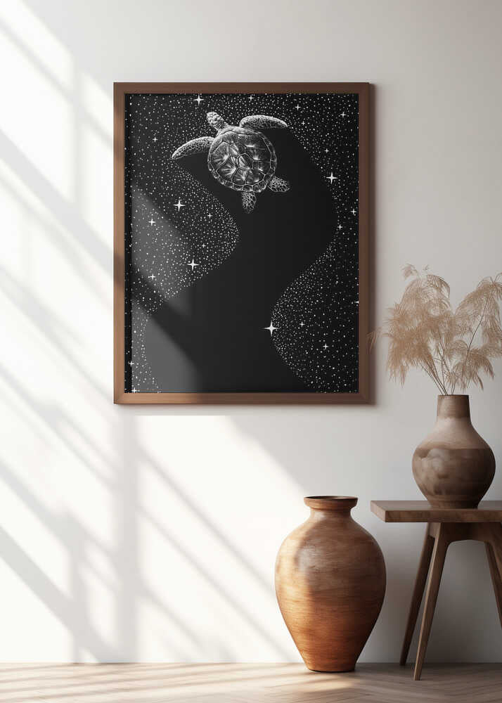 Starry Turtle  (Black Version)