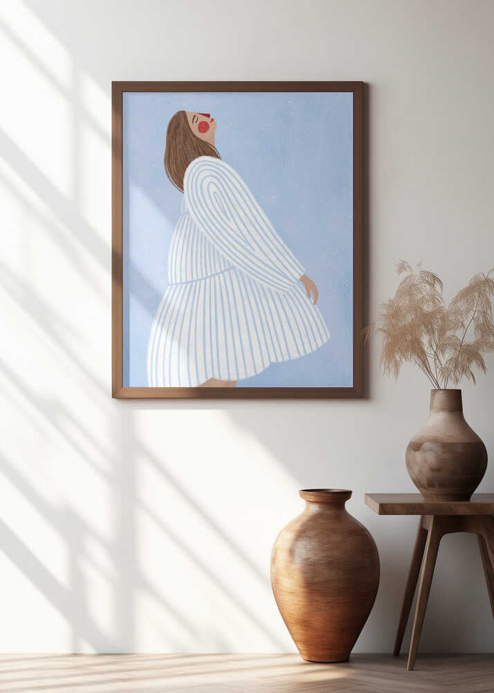 The Woman With the Blue Stripes