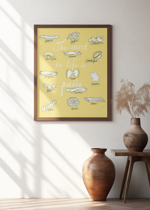 Art Prints of The Secret To Life Is Pasta