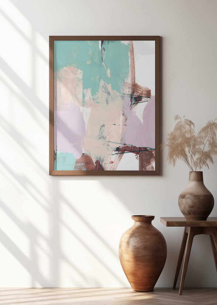 Blue Pink Dusky Abstract 2