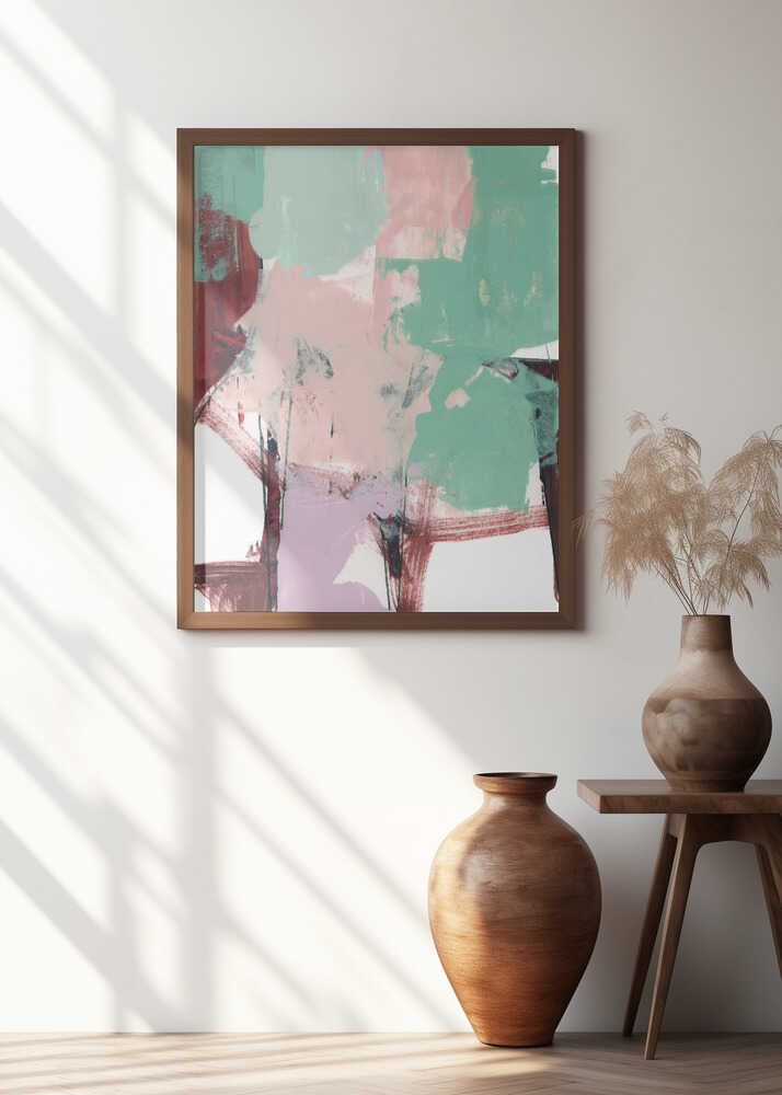 Blue Pink Dusky Abstract 3