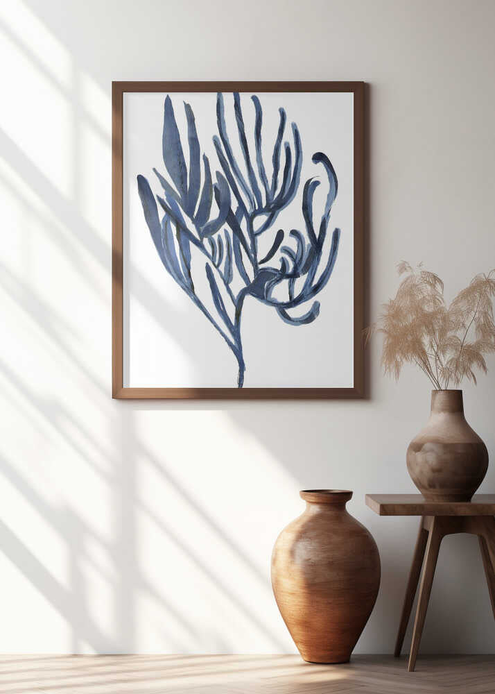 Blue Aquatic Plant Poster 3