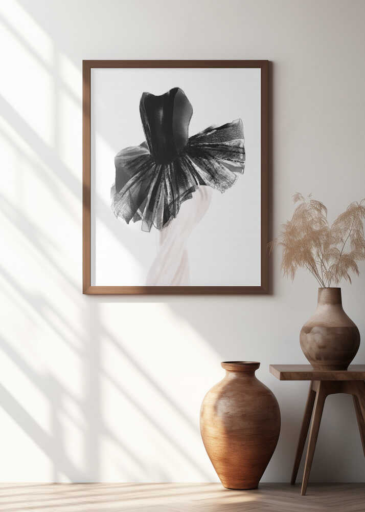 Ballerina Black Tutu Poster