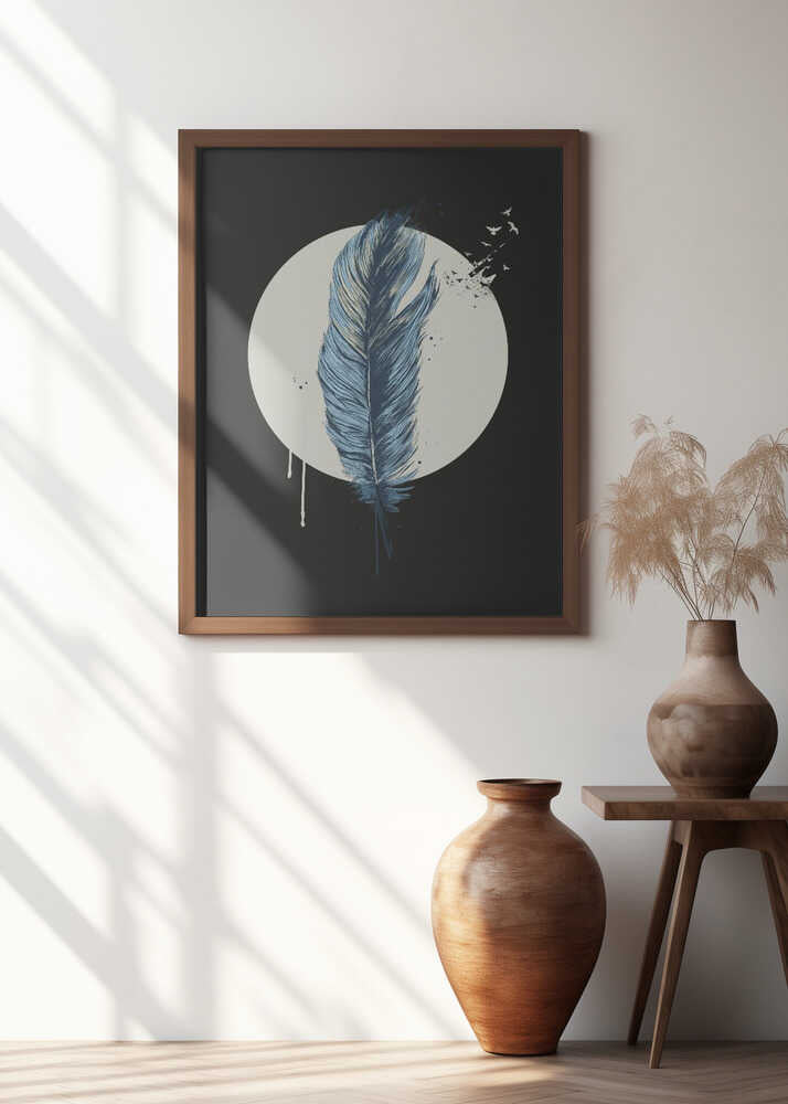Feather In A Circle (Dark)